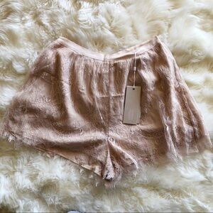 NWT Keepsake The Label blush lace shorts
